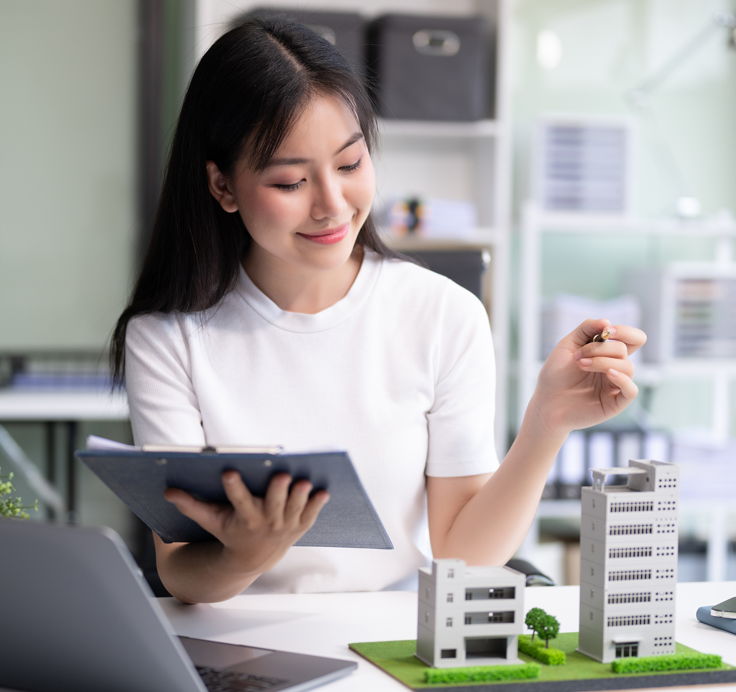 Transaction coordinator managing paperwork